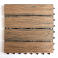 3D Embossed Wood Grain Outdoor Tiles Manufacture Wholesale WPC Floor Tiles WPC Decking Tiles